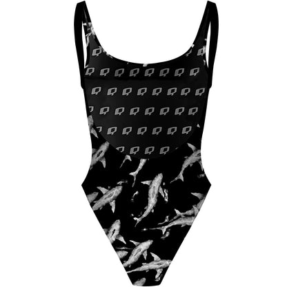 Shark Shiver - High Hip One Piece Swimsuit