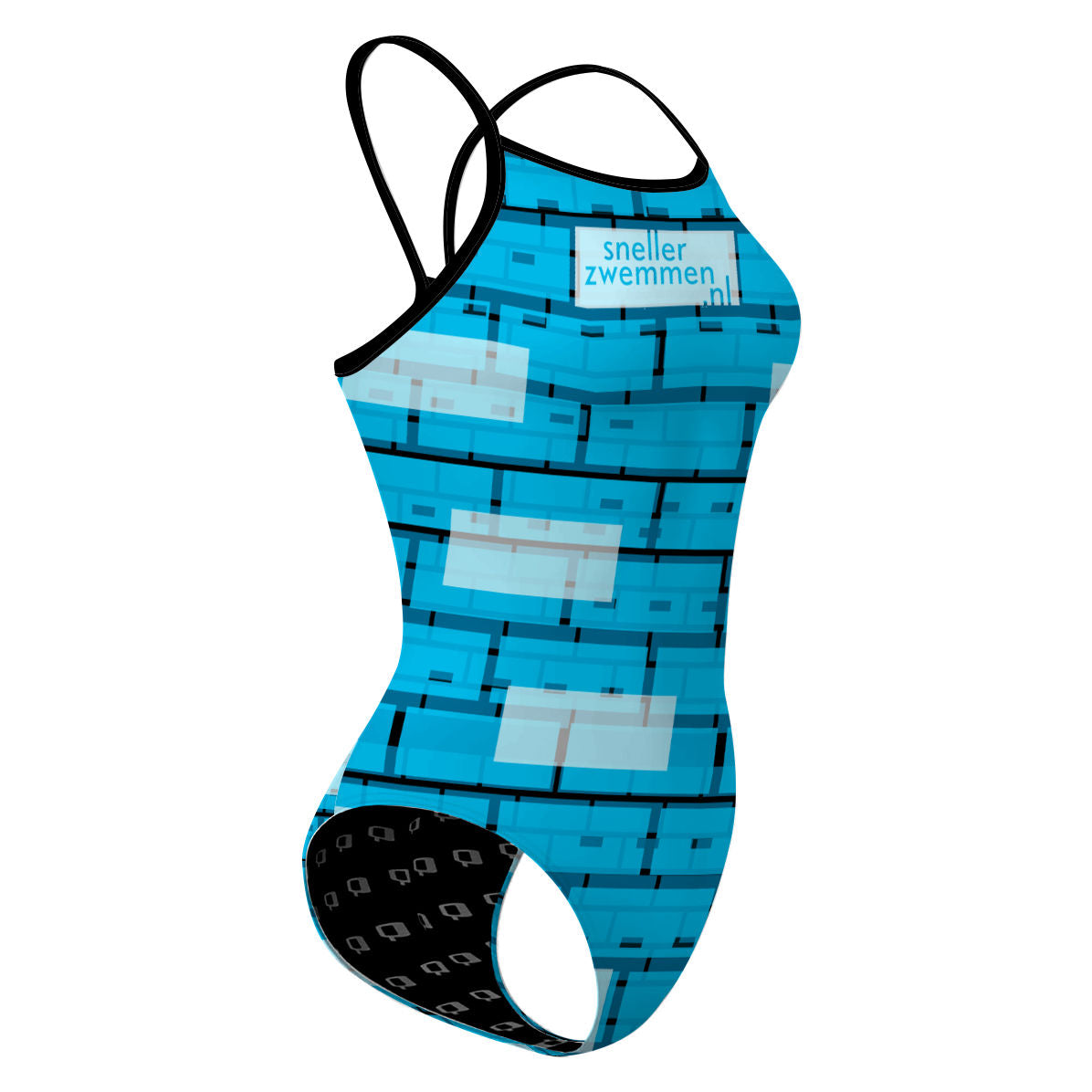 zwembadblauw skinny strap - Skinny Strap Swimsuit