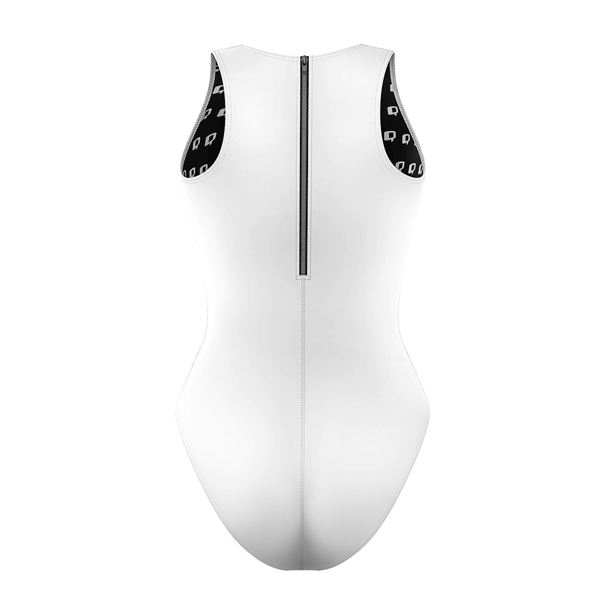 White - Women's Waterpolo Swimsuit Classic Cut