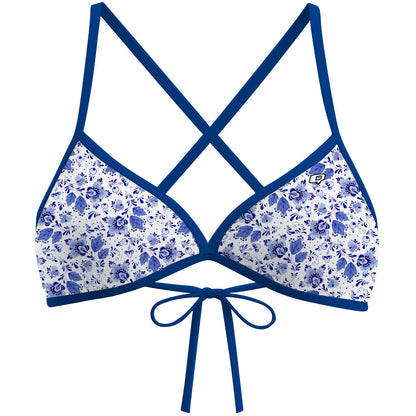 Delft Blue - Tieback Bikini Top