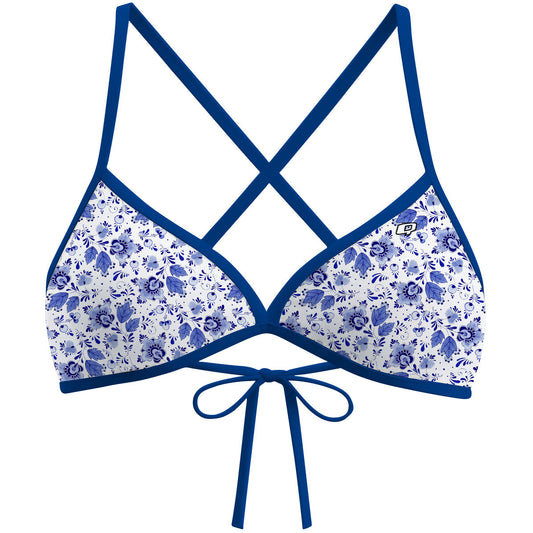 Delft Blue - Tieback Bikini Top