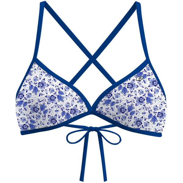 Delft Blue - Tieback Bikini Top