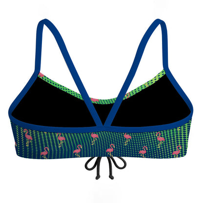 Party Flamingos Bandeau Bikini Top