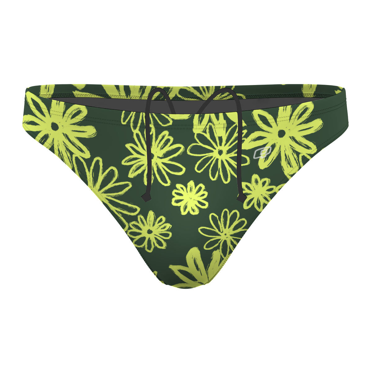 Neon Daisy Waterpolo Brief Swimsuit