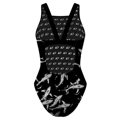 Shark Shiver - Classic Strap Swimsuit