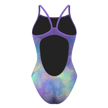 Abstract Marks - Skinny Strap Swimsuit