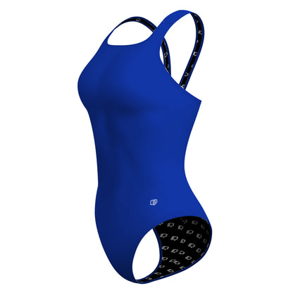 Solid Royal Blue - Classic Strap Swimsuit