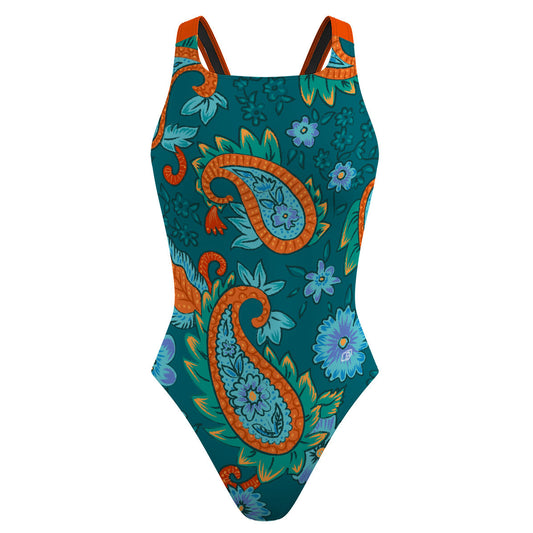 Kashmiri Paisleys Classic Strap Swimsuit