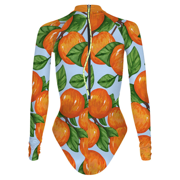 Swimming With Oranges - Surf Swimming Suit Classic Cut