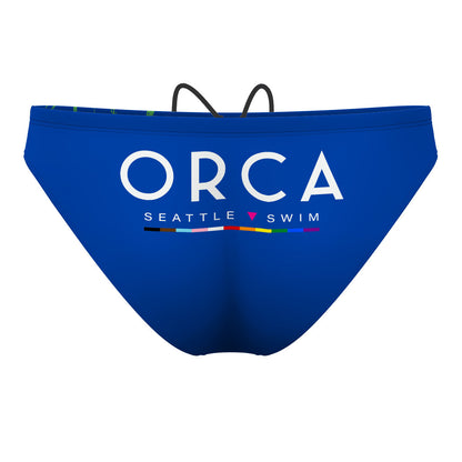 Blue green - Waterpolo Brief Swimsuit