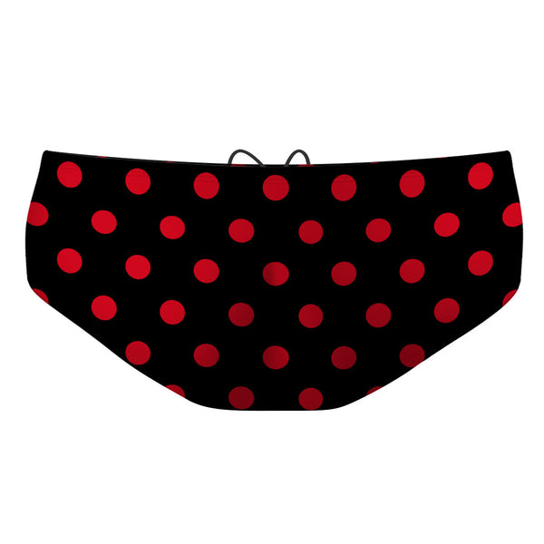 Red-Black Polka Dots - Classic Brief Swimsuit