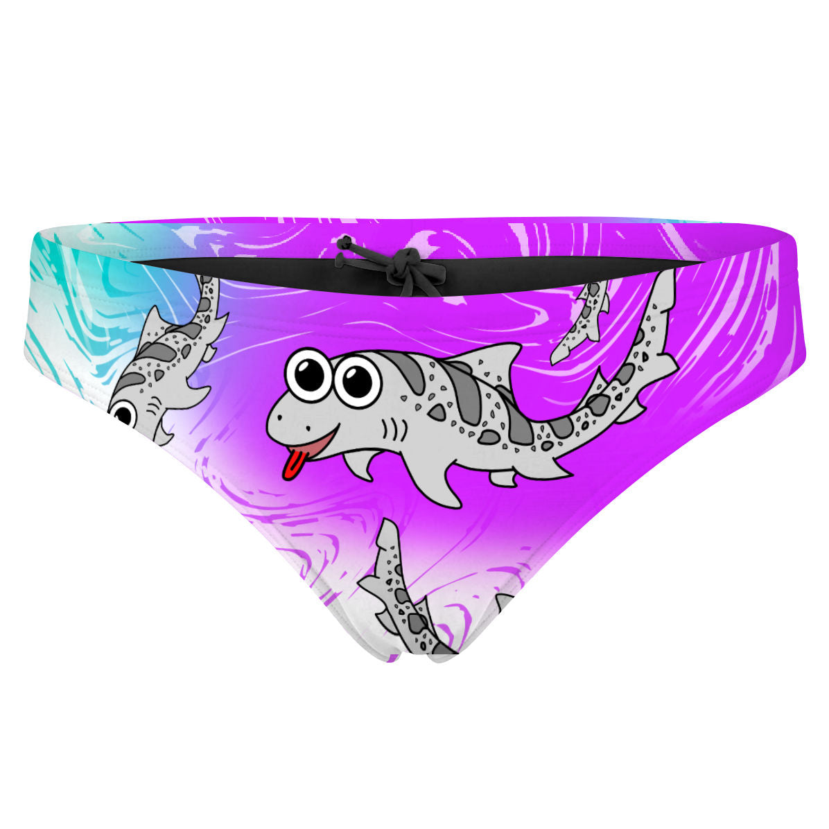 Shark Bandeau Bottom Bluemint Purple Light (Kelly) - Bandeau Bikini Bottom
