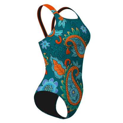 Kashmiri Paisleys Classic Strap Swimsuit, view 3