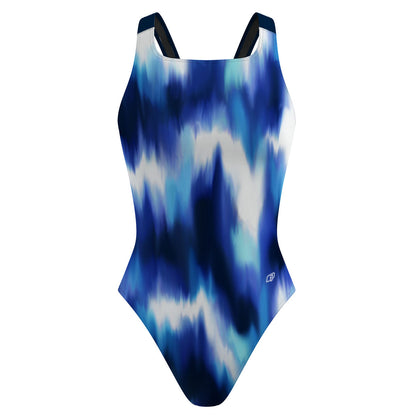 Marbled Movement - Classic Strap Swimsuit