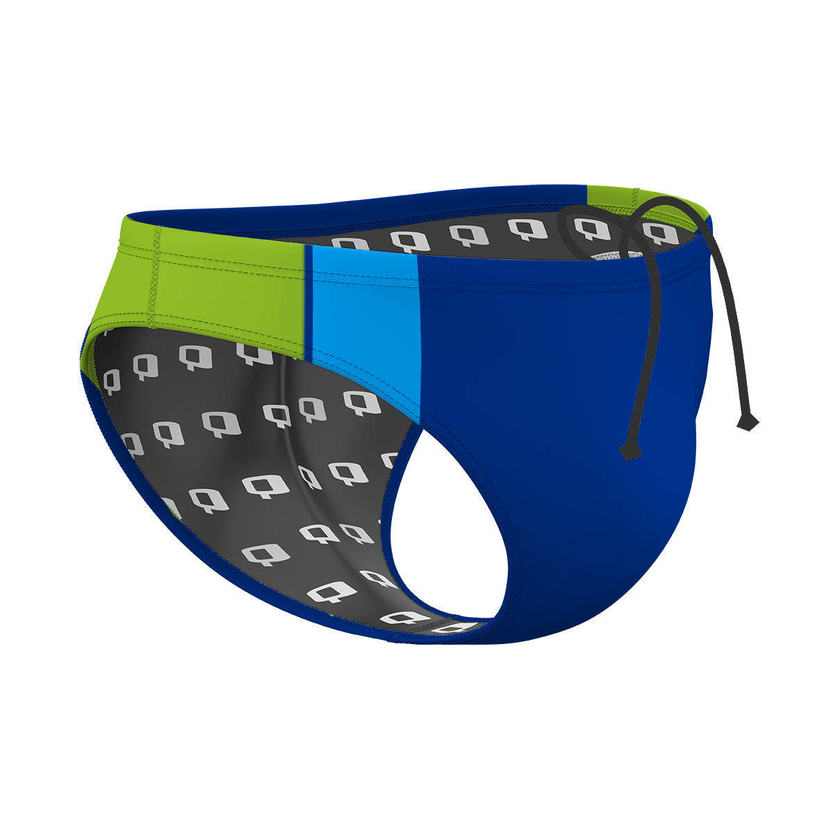 Blues and Green - Waterpolo Brief Swimsuit