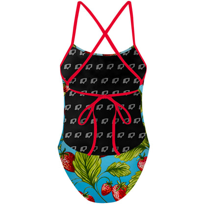 Strawberry Water - Tieback One Piece Swimsuit