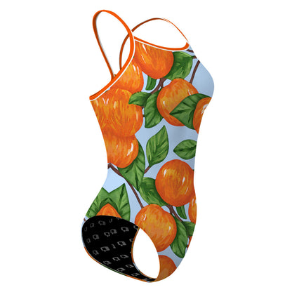 Swimming With Oranges - Skinny Strap Swimsuit