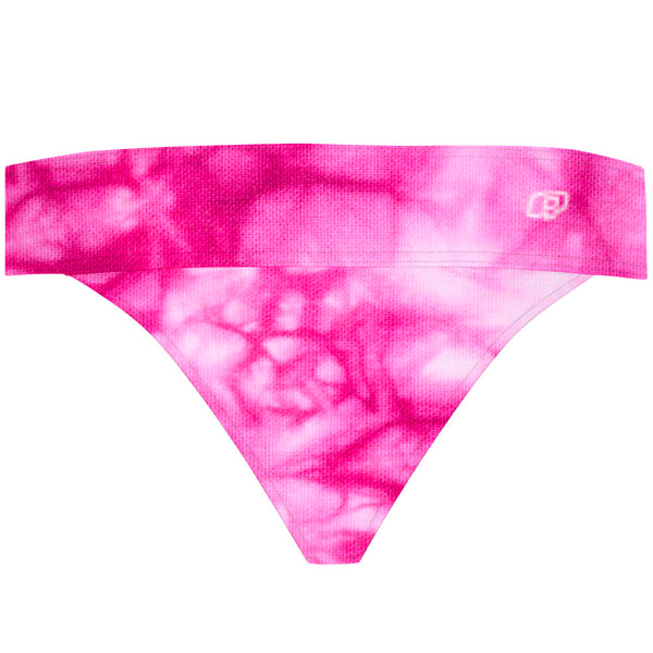 Tie Dye Pink Demi Cheeky Cut Bikini Bottom