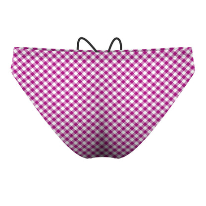 Gingham 40 - Waterpolo Brief Swimsuit