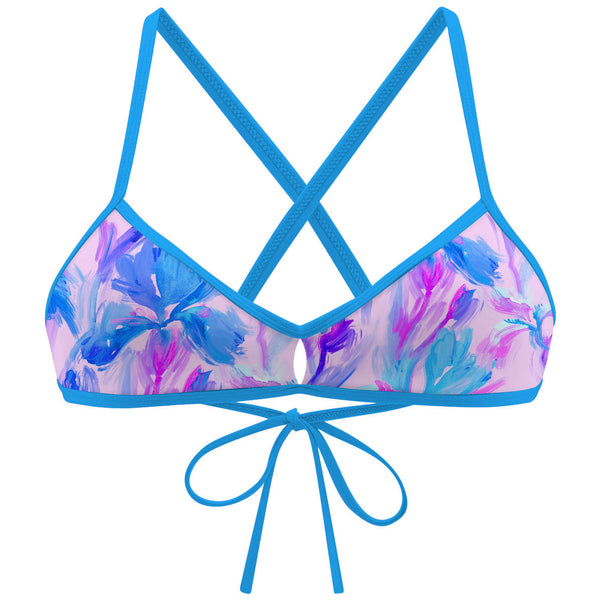 Pastel Flowers -   Demi Tieback Bikini Top