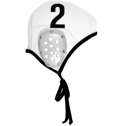 Waterpolo White Cap Set