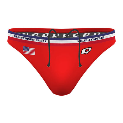 Red Swimsuit Friday #2 - Waterpolo Brief Swimsuit