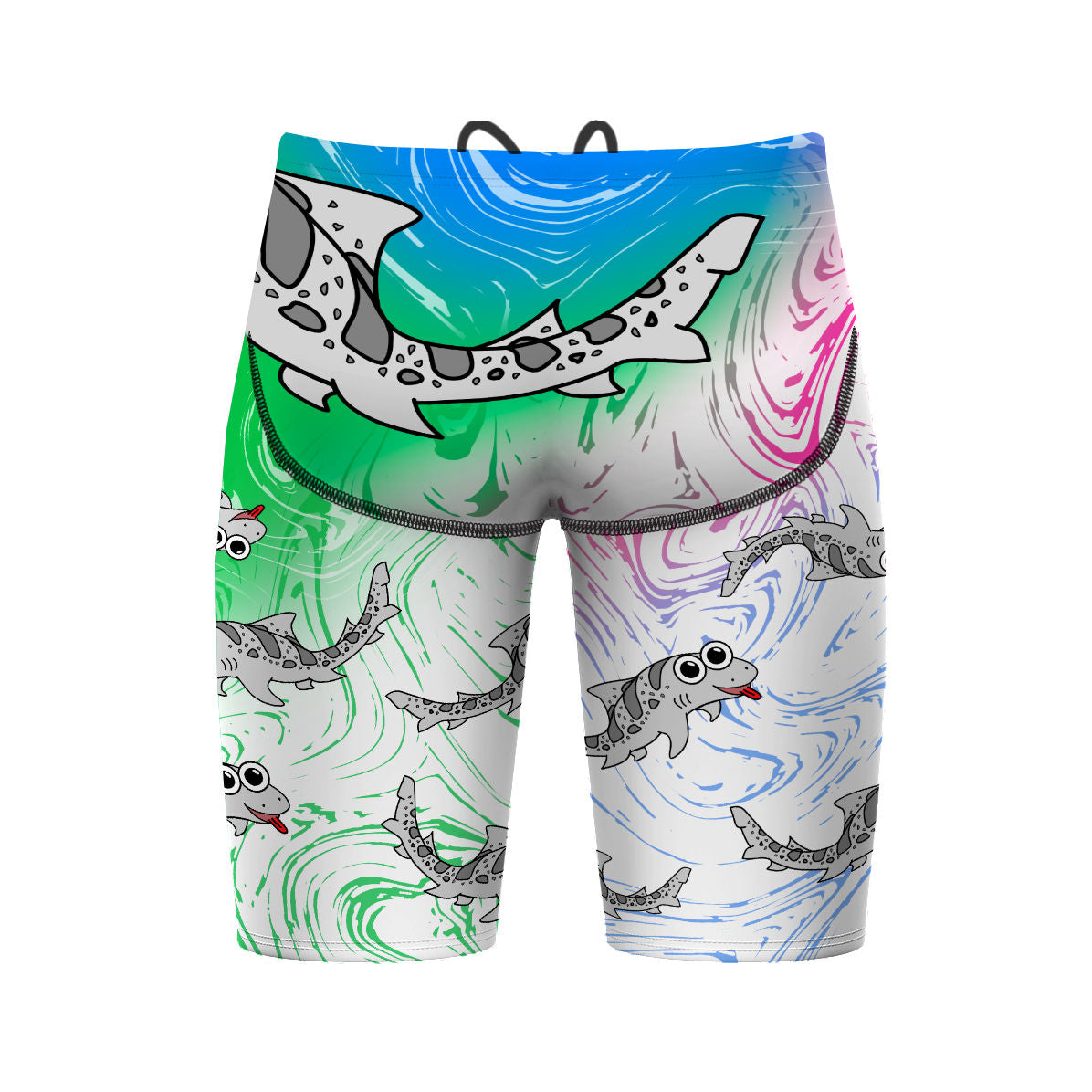 Sharkie Atlas Multicolor G B P Light (Brian) - Atlas Jammer Swimsuit
