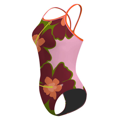 Hibiscus - Skinny Strap Swimsuit