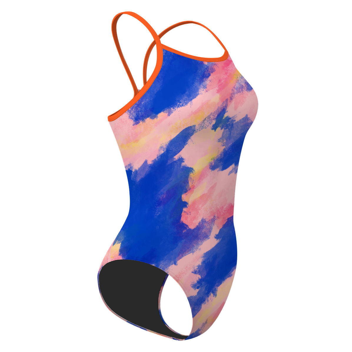 Ink Drags Skinny Strap Swimsuit, view 3