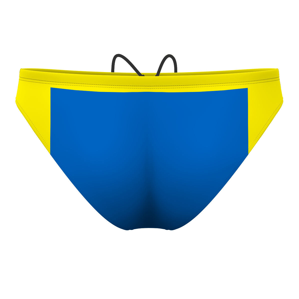 Yellow and Blue Contrast - Waterpolo Brief Swimsuit