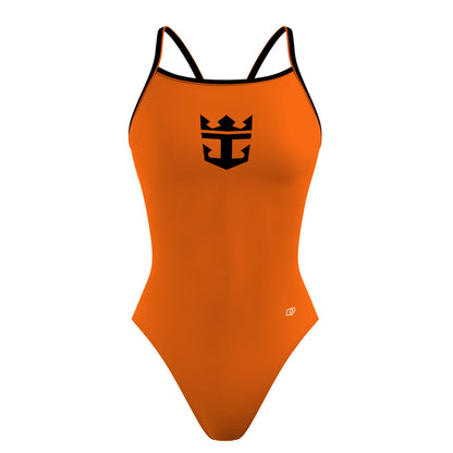 RCCL Orange - Sunback Tank Swimsuit