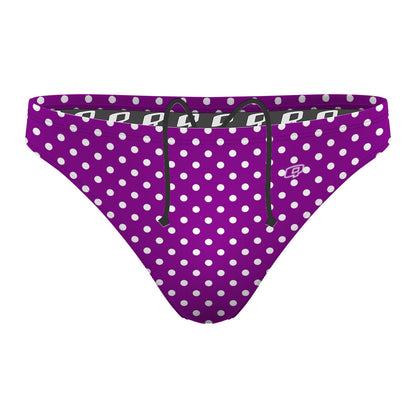 White Dots 30 - Waterpolo Brief Swimsuit
