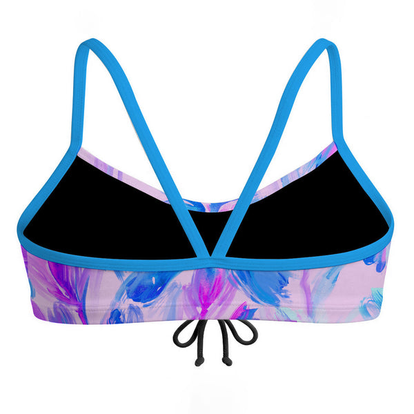 Pastel Flowers - Bandeau Bikini Top