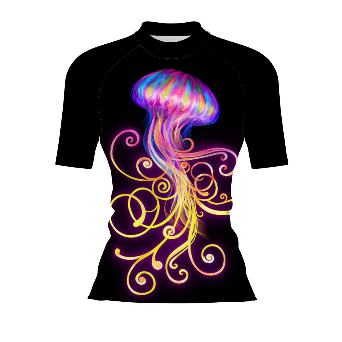 Jellyfish Flow - Women's Surf UPF50+ Short Sleeve Rash Guard