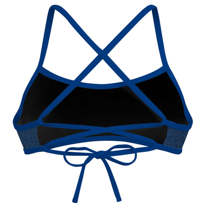 Blue Suede -  Ciara Tieback Bikini Top