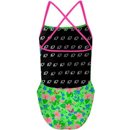 Spring Green X Back - "X" Back Swimsuit