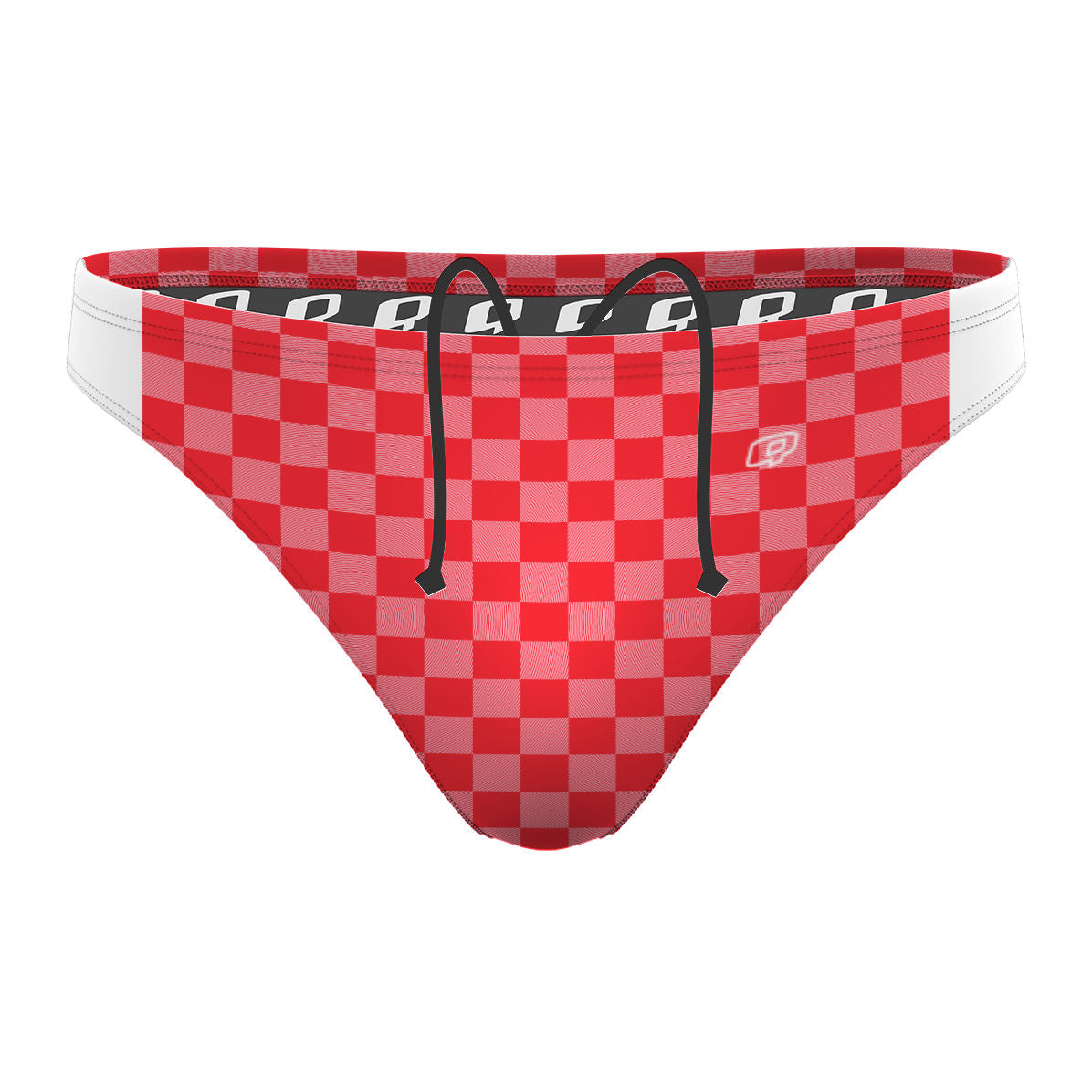 Pink Checkered - Waterpolo Brief Swimsuit