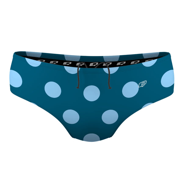Teal-Blue Polka Dots - Classic Brief Swimsuit