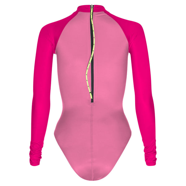 pink rashguard - Surf Swimming Suit Classic Cut