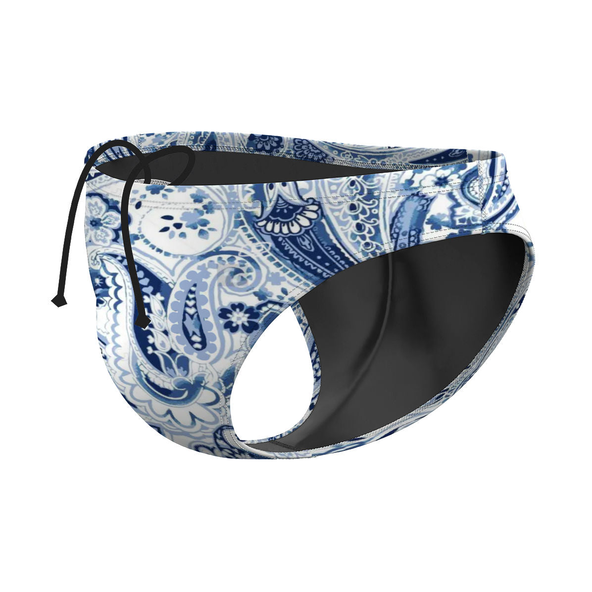 Paisley Waterpolo Brief Swimsuit, view 4