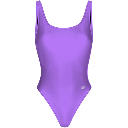 All Lavender - High Hip One Piece Swimsuit