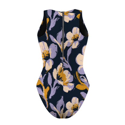 Midnight Garden - Women's Waterpolo Swimsuit Classic Cut