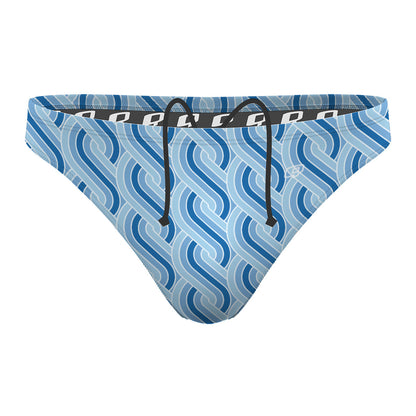 70s Geometric 27 - Waterpolo Brief Swimsuit