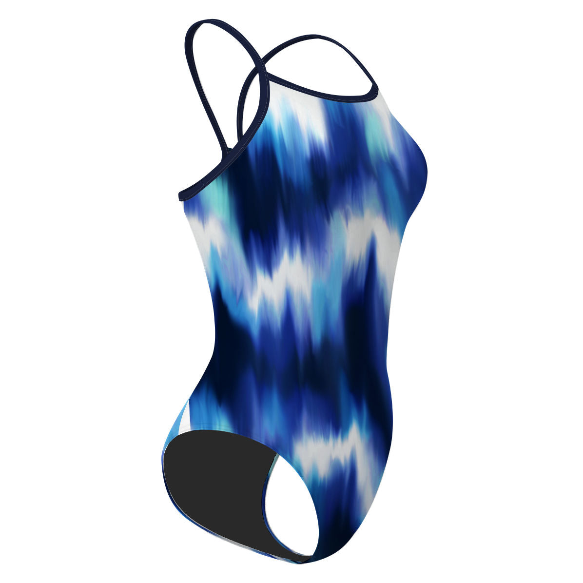 Marbled Movement - Skinny Strap Swimsuit