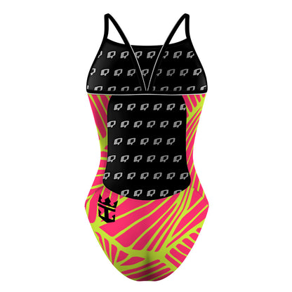 yellow/ pink - Sunback Tank Swimsuit