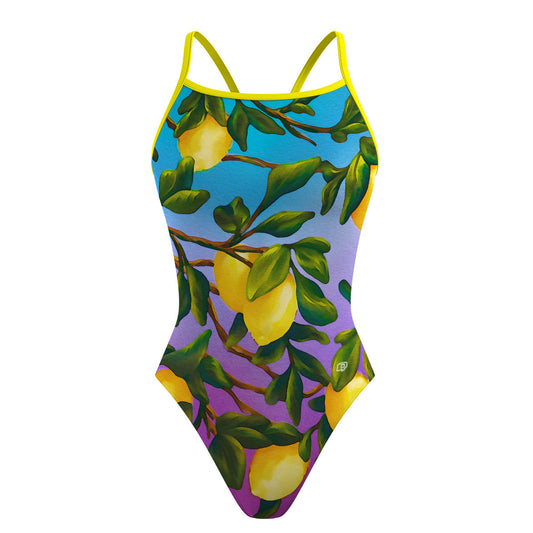 Lemon Squeeze - Sunback Tank Swimsuit