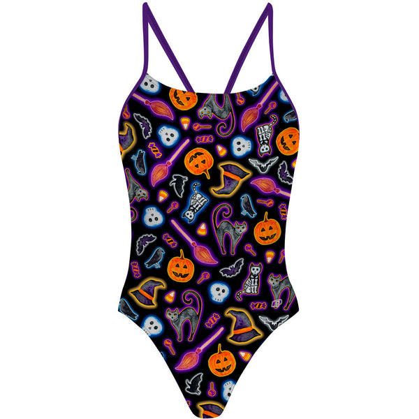 Halloween Trick or Treat "Y" Back Swimsuit