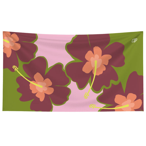 Hibiscus Microfiber Swim Towel