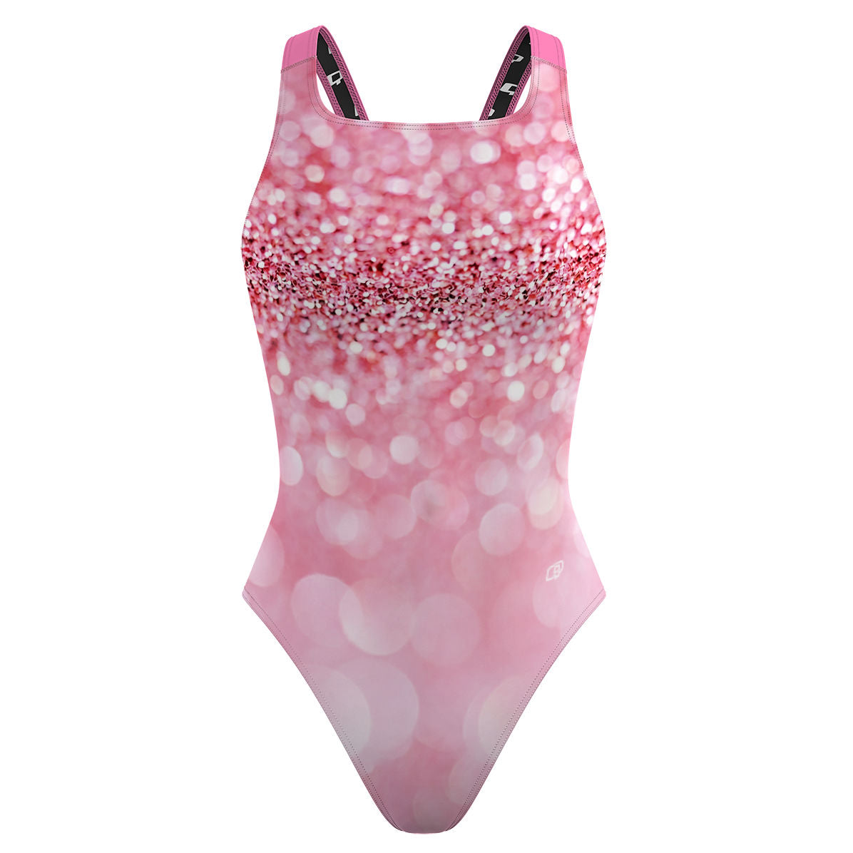 Rosé Glitter - Classic Strap Swimsuit