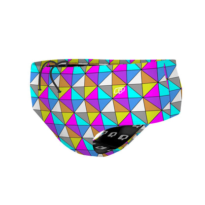Geometric Pattern Brief - Classic Brief Swimsuit